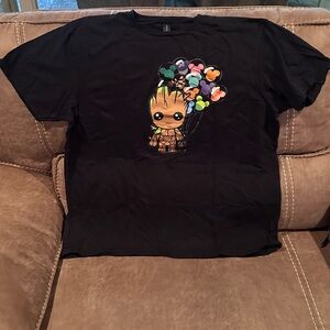 Baby Groot with Mickey Balloons Tshirt XL